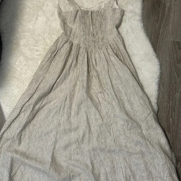 Reformation Size 4 Balia Midi Dress Sandy Stripes - Picture 6 of 11